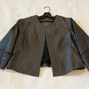 Anthracite Gray / Silver Sparkly Jacket for Holiday Wear, Size 12, Nearly New